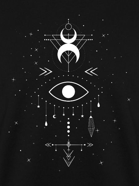 Boho eye white