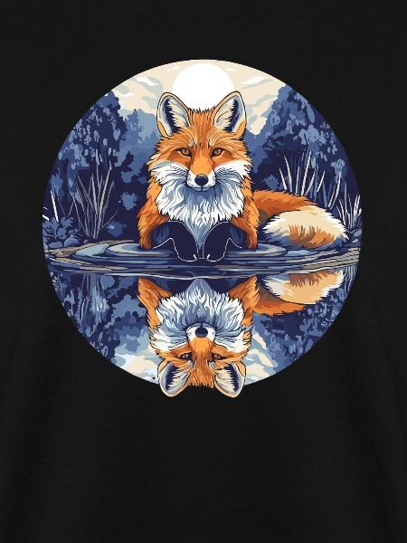 Fox with reflection