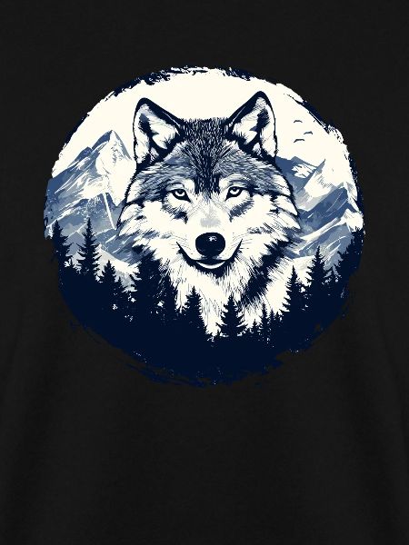 Wolf im Gebirgswald