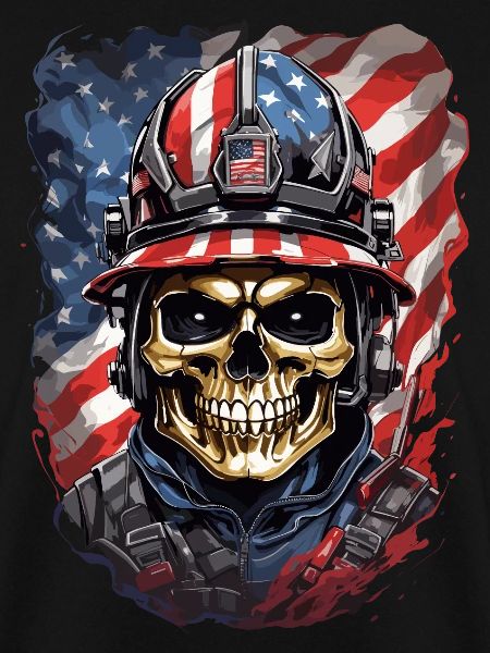 US-Feuerwehr Totenköpfe