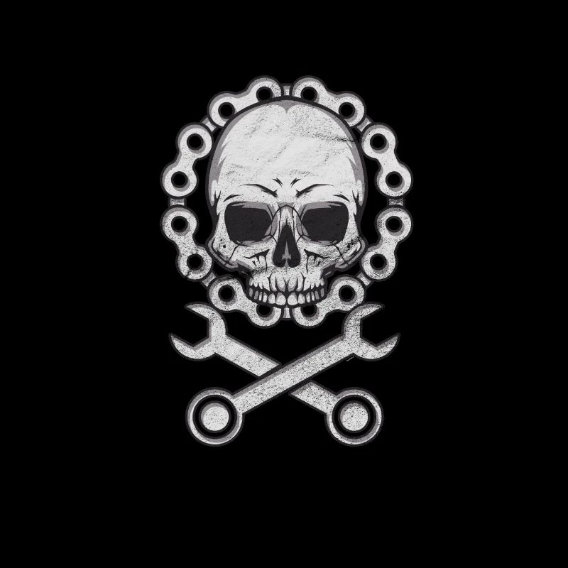 Skull Biker-Bicycle