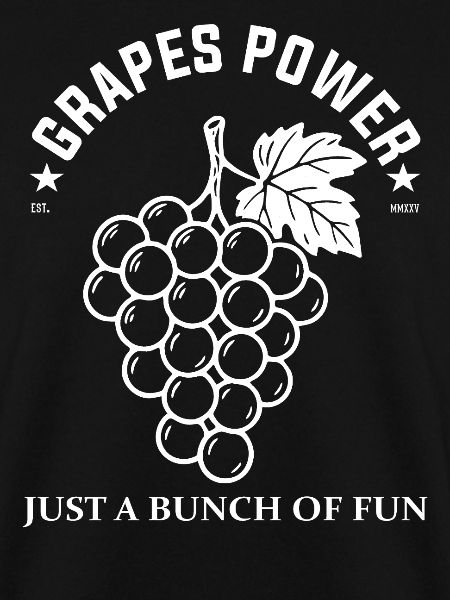 Weintrauben Design – Grapes Power Fun