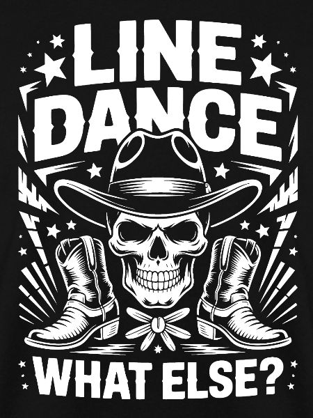 Line Dance Skull Western