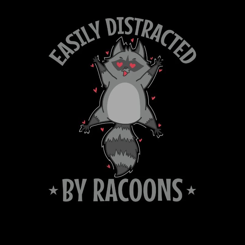 Easily Distracted by Racoons Kleintier