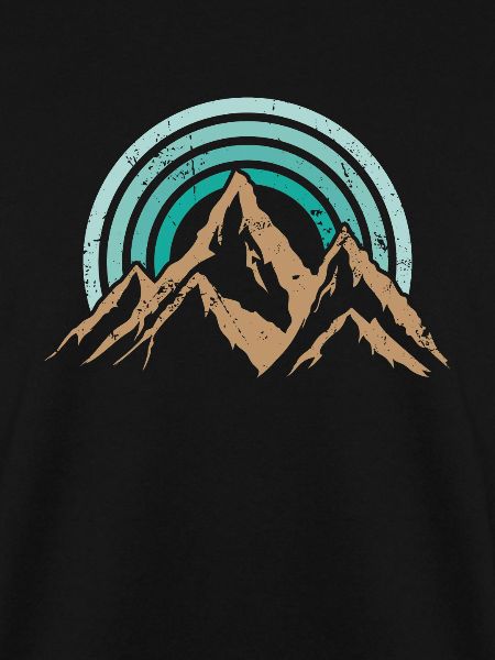 Wandern Berge Retro Stil