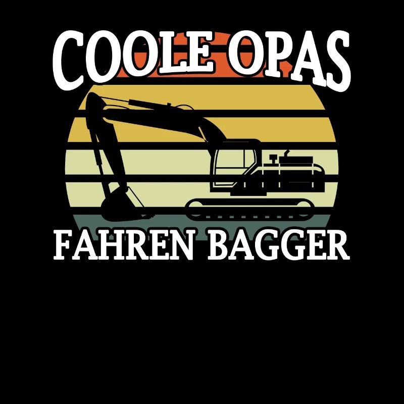 Baggerführer Geschenk Baggerfahrer Opa Bagger