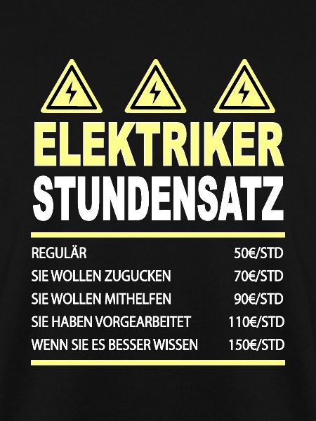 Elektriker Stundensatz Stundenlohn
