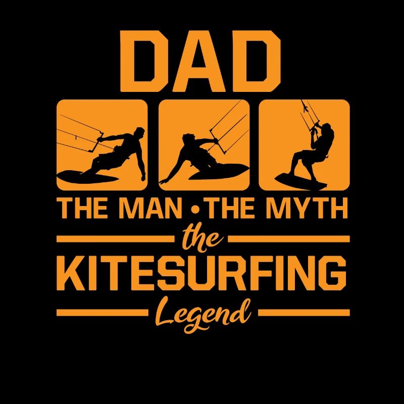 Dad Man Myth Kitesurfing Legend Kiterboarding