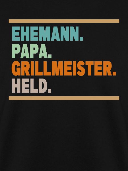 Ehemann Papa Grillmeister Held