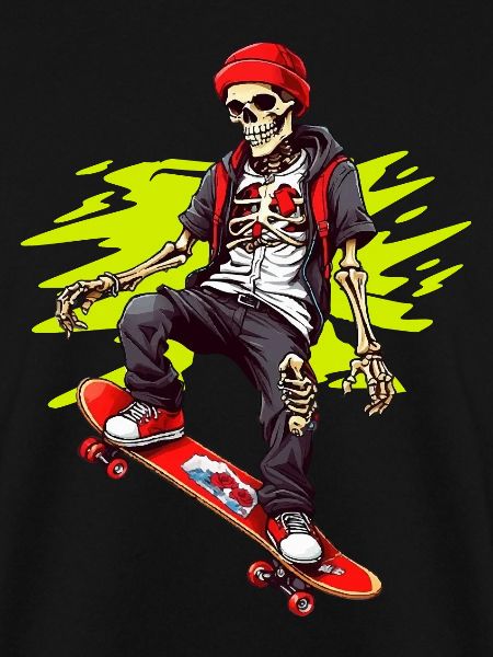 Skateboarding Skeleton