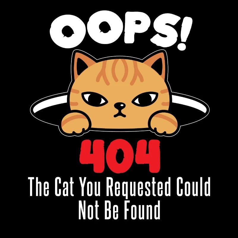Funny cats head - Error 404