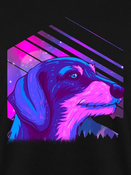 Wire-haired brown dachshund