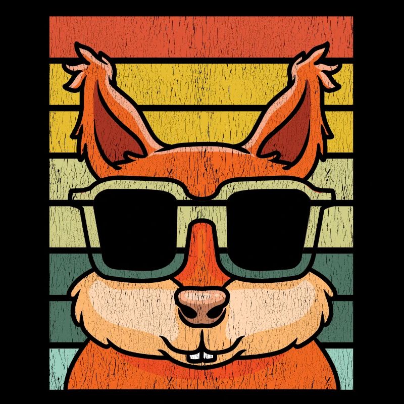 Eichhörnchen mit Sonnenbrille