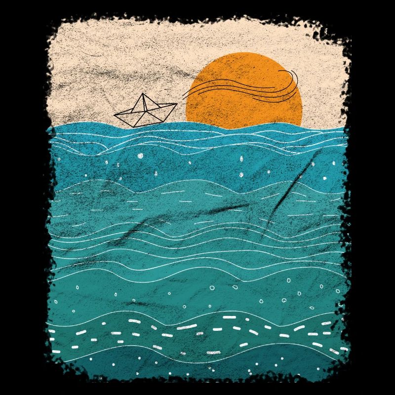 Papierboot Meer Papierschiff Papierboot