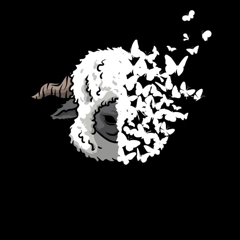 Valais Black-nosed Sheep Face Butterfly