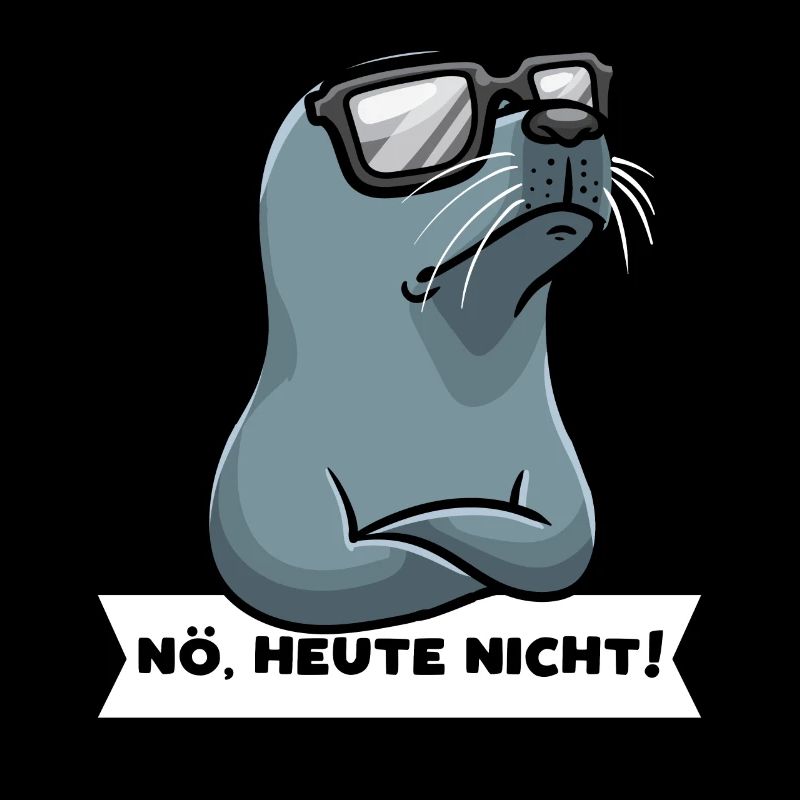 Sturer Seehund Hundsrobbe Robbe