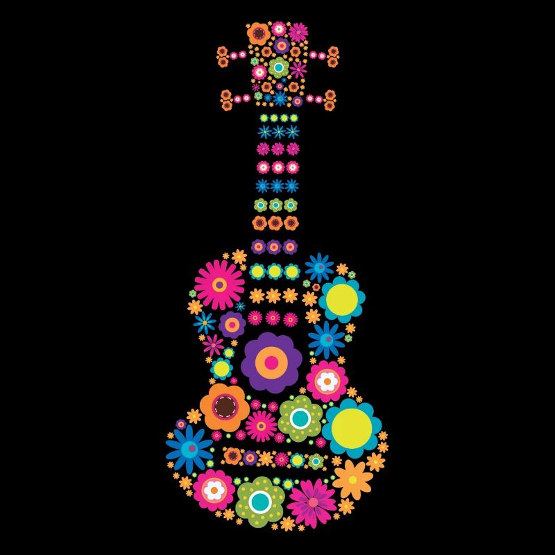 Ukulélé Instruments de Musique Fleurs