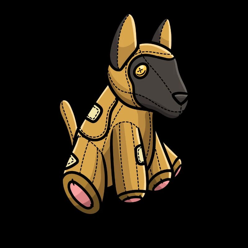 Malinois Hund Kuscheltier Motiv