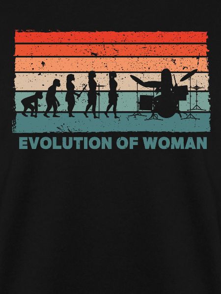 Retro Schlagzeuger Evolution Drummer
