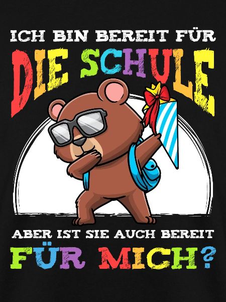Schulkind Einschulung Bär