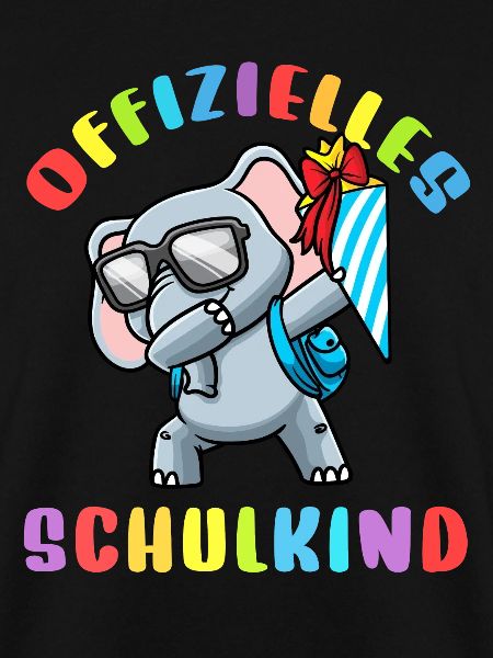 Schulkind Einschulung Elefant