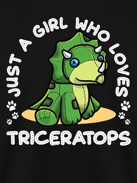 Triceratops Dinosaurier Mädchen