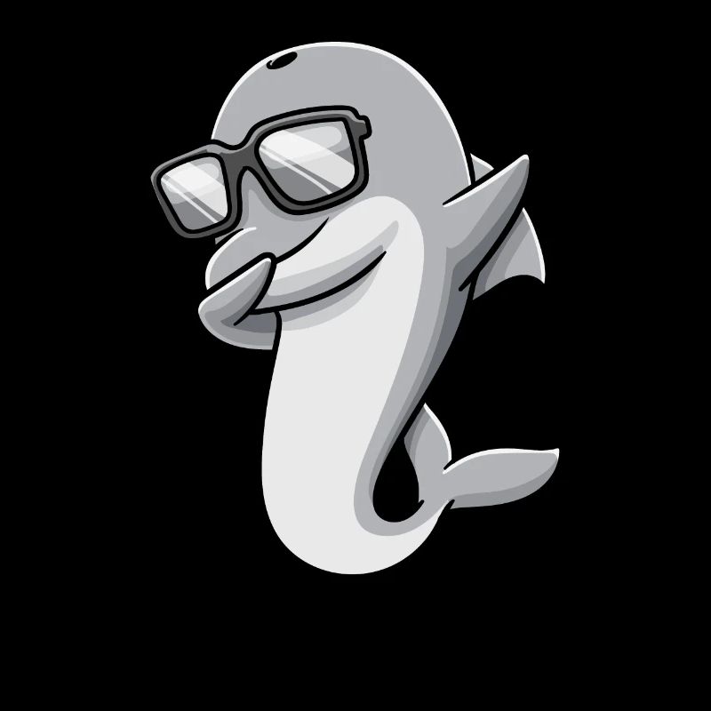 Dabbing Delphin Mit Sonnenbrille