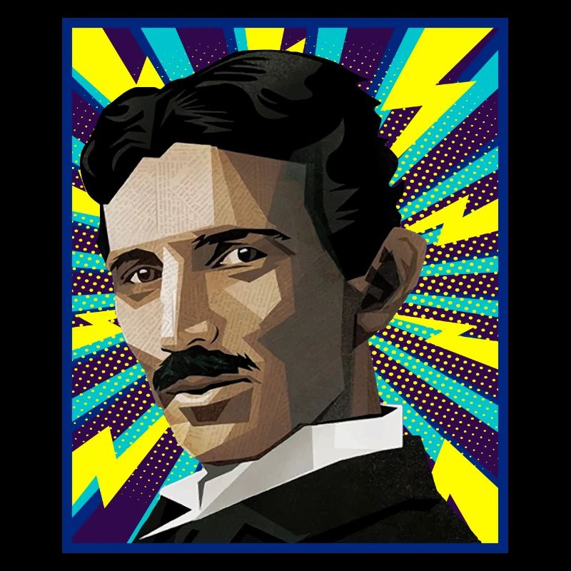Nicola Tesla popart