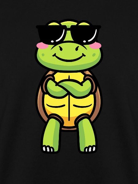 Meeresschildkröte Mit Sonnenbrille Emoticon