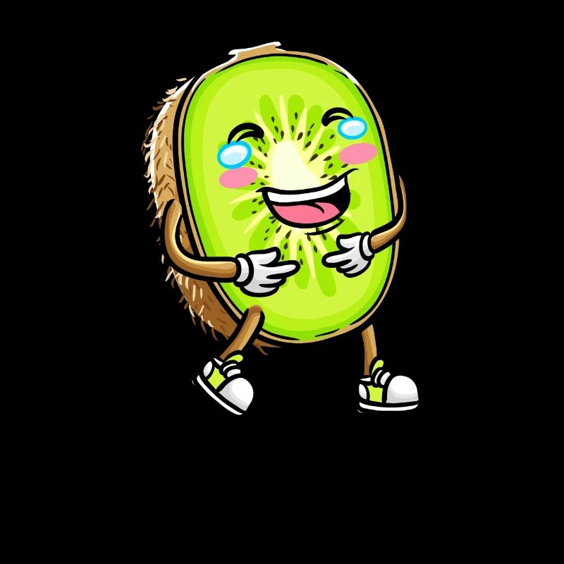 Kiwi Fruit Kawaii Emoticon