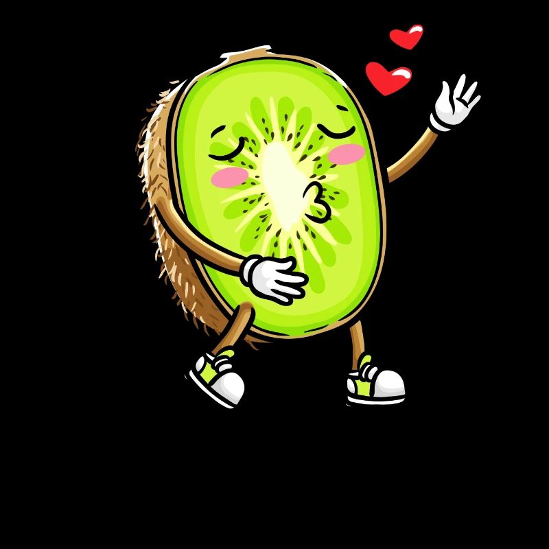 Kiwi Fruit Kawaii Emoticon