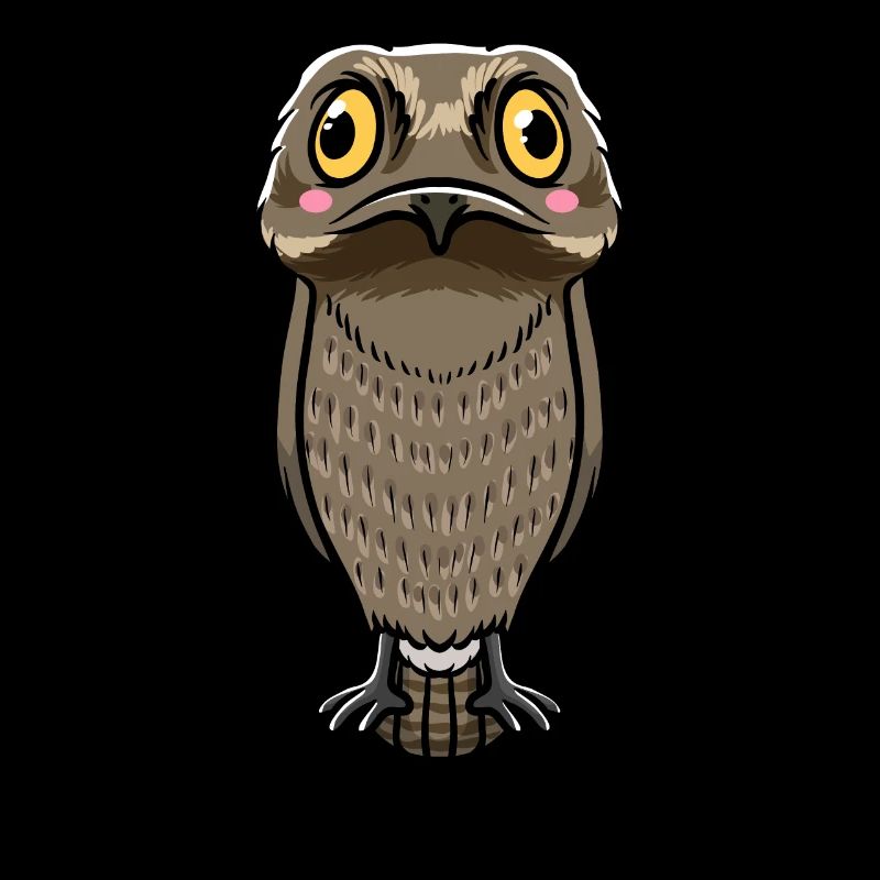 Tagschläfer Vogel Kawaii Emoticon