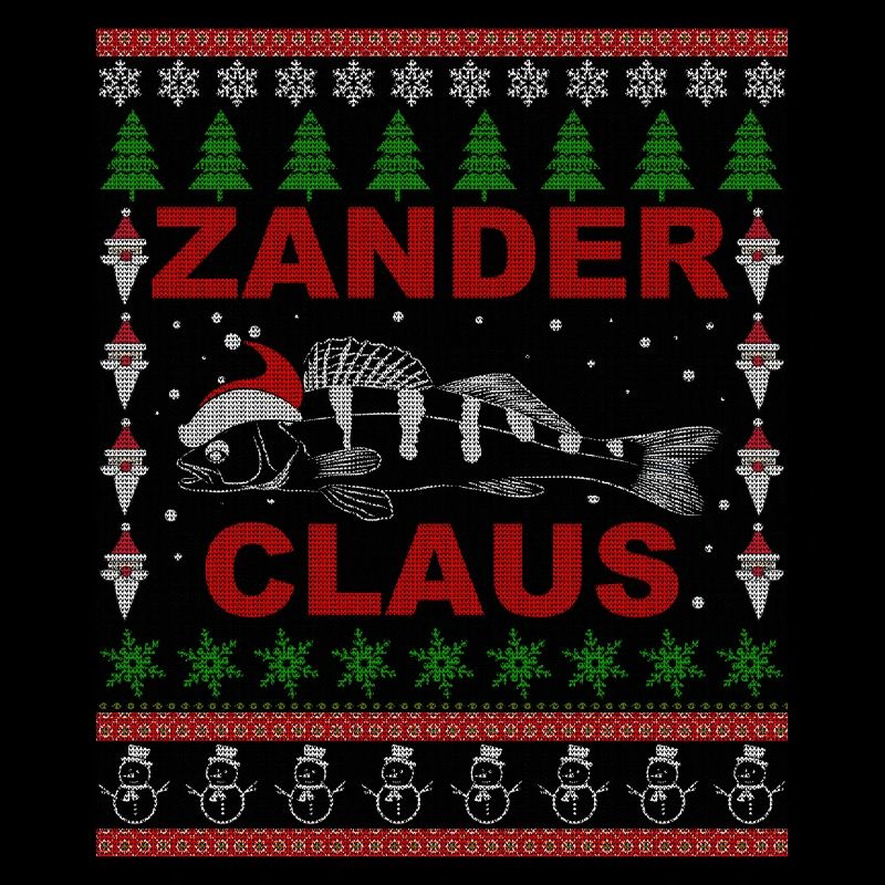 Zander Claus - Angler Weihnachtsgeschenk