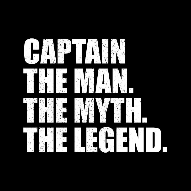 Captain Man Myth Legend distressed