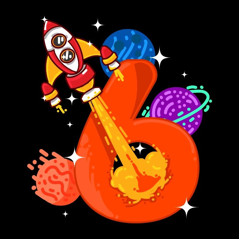 Enfants 6e anniversaire de 6 ans à