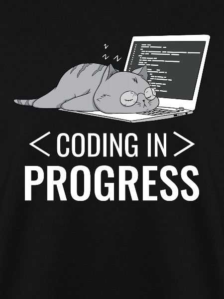 Programming Computer Nerd Cat