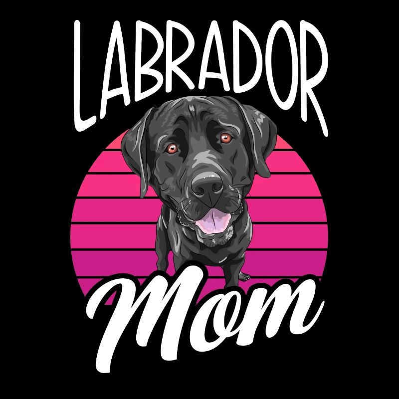 Schwarzer Labrador Labrador Mama