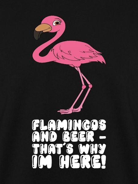 Lustige Flamingo-Grafik