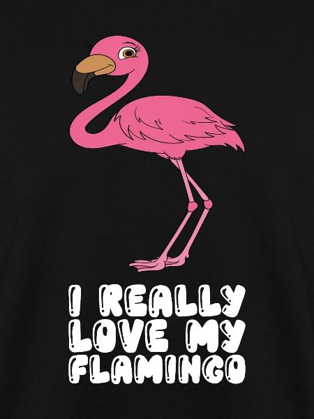 Lustige Flamingo-Grafik