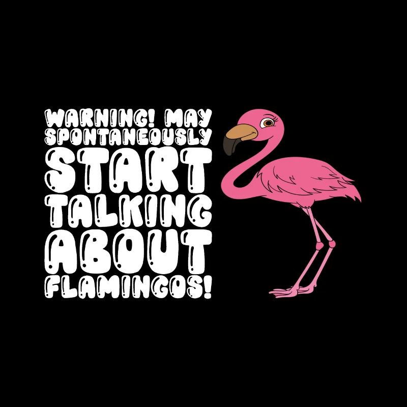 Lustige Flamingo-Grafik