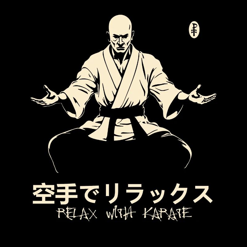 Détente avec le karaté dans le dojo