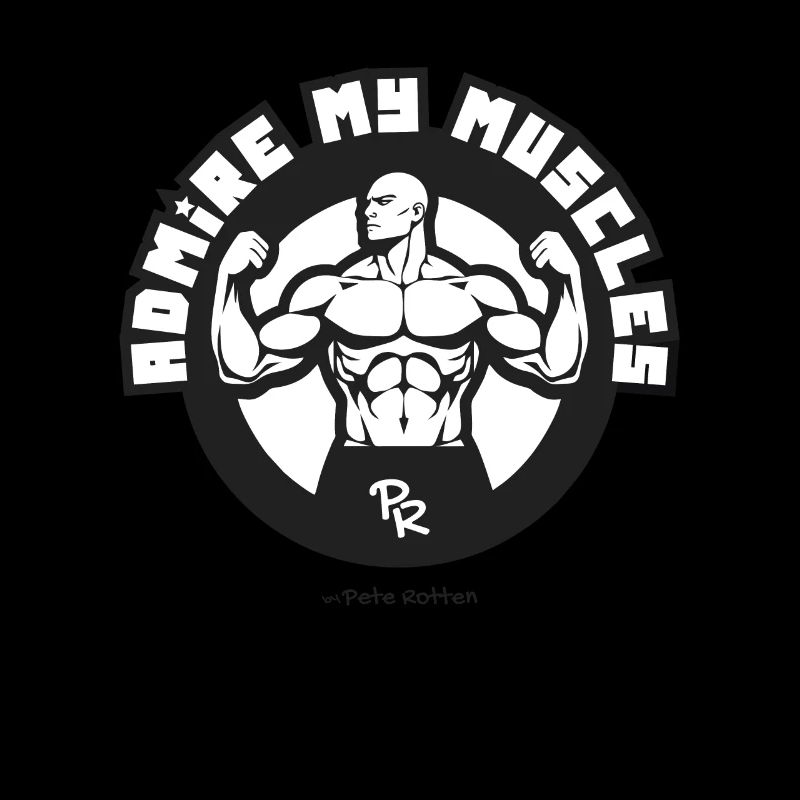 Admirez mes muscles bw, bodybuilder musclé