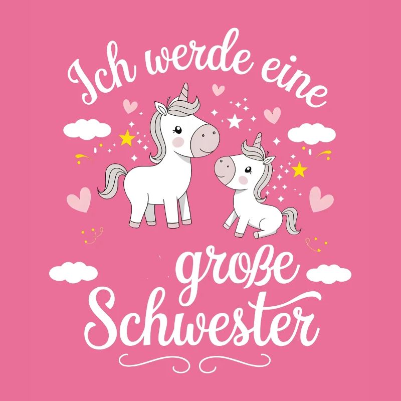Ich werde eine große Schwester Einhorn