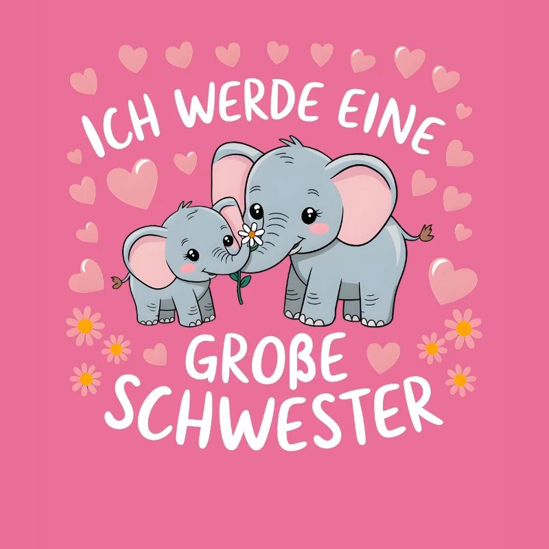 Ich werde eine große Schwester Elefant