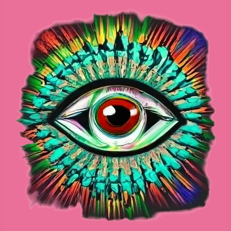 Psychedelisches Auge