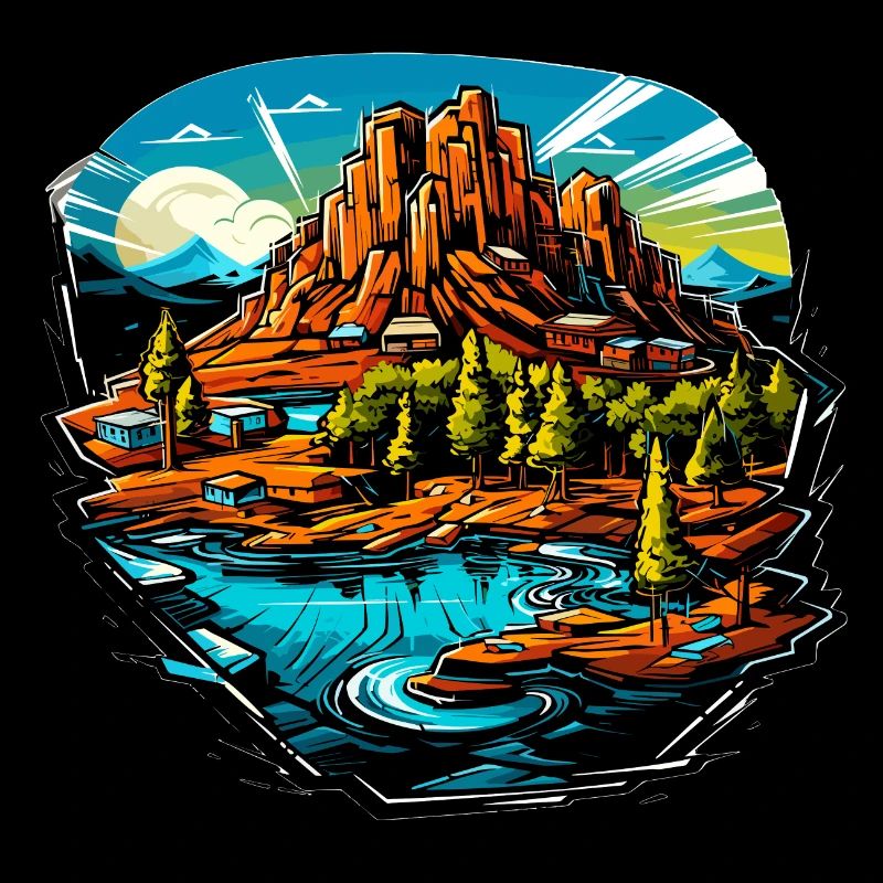 Paysage - Illustration
