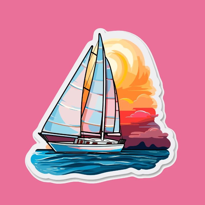 Segelboot - Illustration