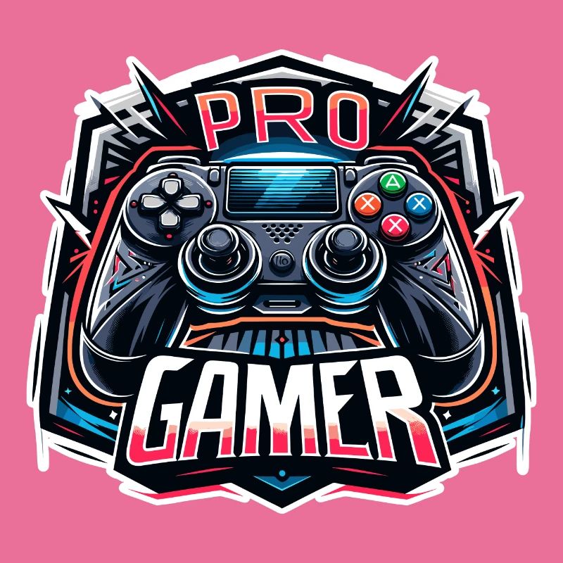 Pro Gamer - Controller Illustration