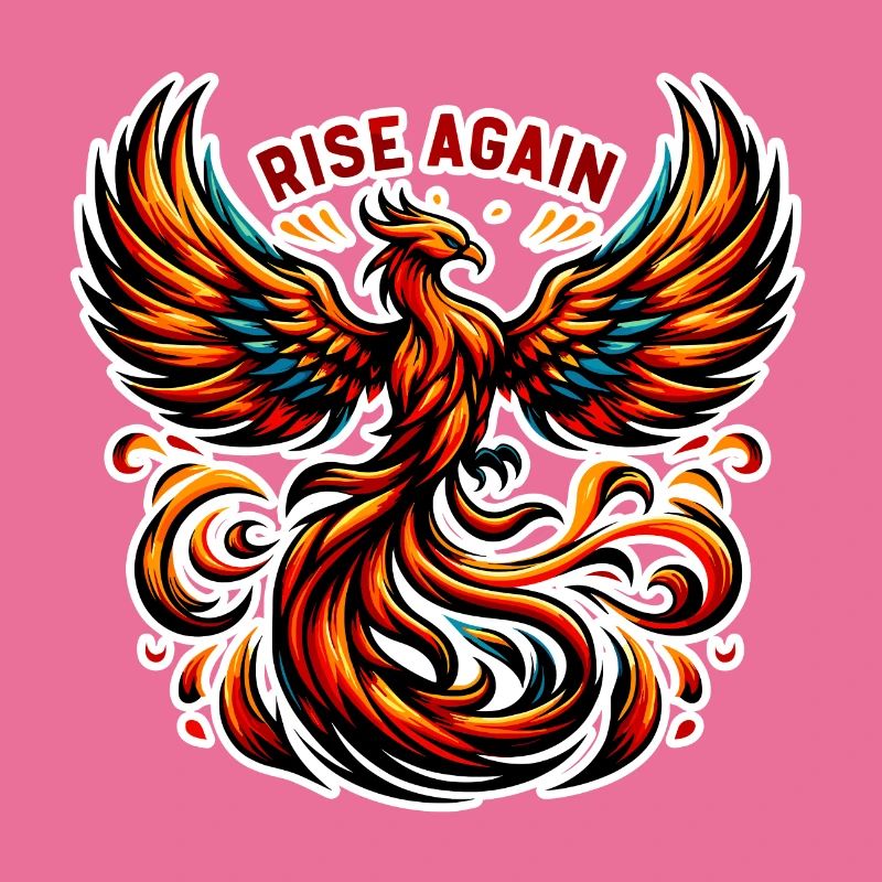 Rise Again - Phönix Illustration