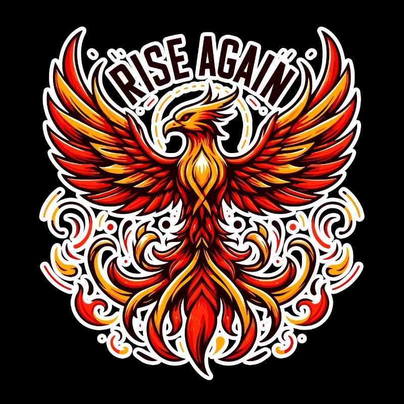 Rise Again - Phönix Illustration